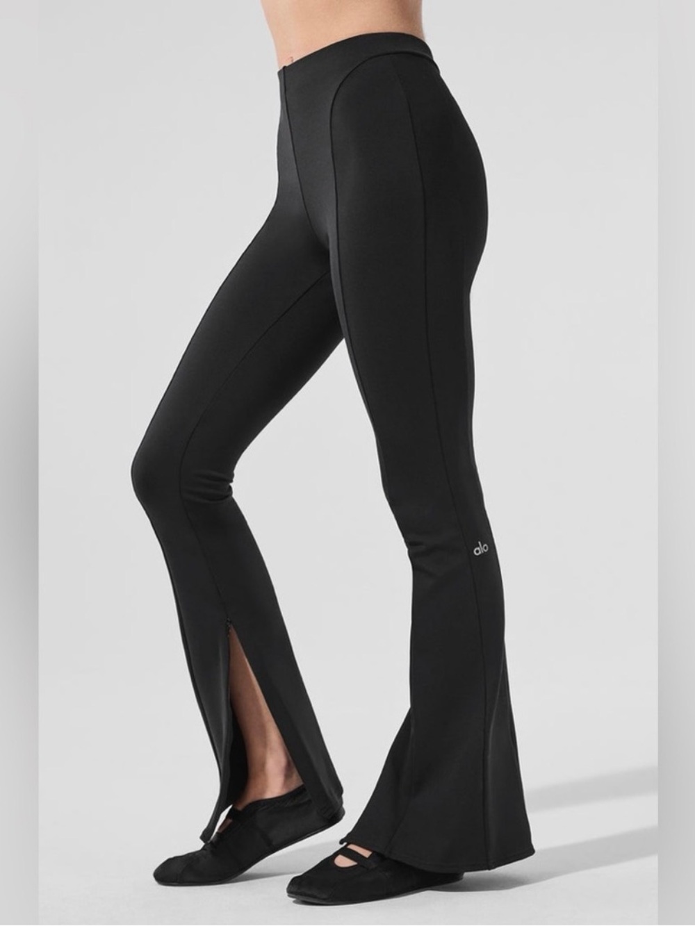 Alo Yoga High Waist Zip It Flare Legging Size XS